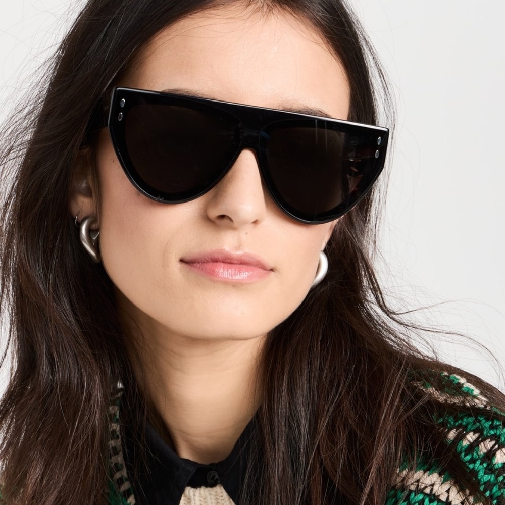 New! Isabel Marant IM0171/G/S 807IR Black Flattop Sunglasses, Authentic